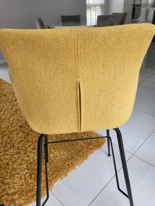 Golden yellow bar stools x 2